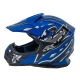 Kask Motocyklowy dla dzieci Enduro Niebieski S